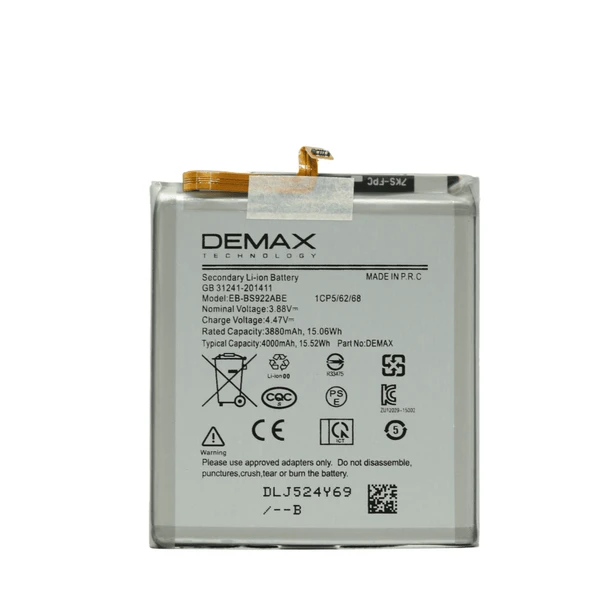 Demax Samsung Galaxy S24 Güçlendirilmiş Batarya EB-BS922ABE ürün görseli 1
