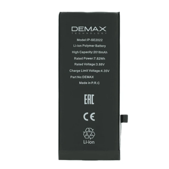 Demax İphone Se 2022 Güçlendirilmiş Yüksek Kapasiteli Batarya 2018 mAh ürün görseli 1