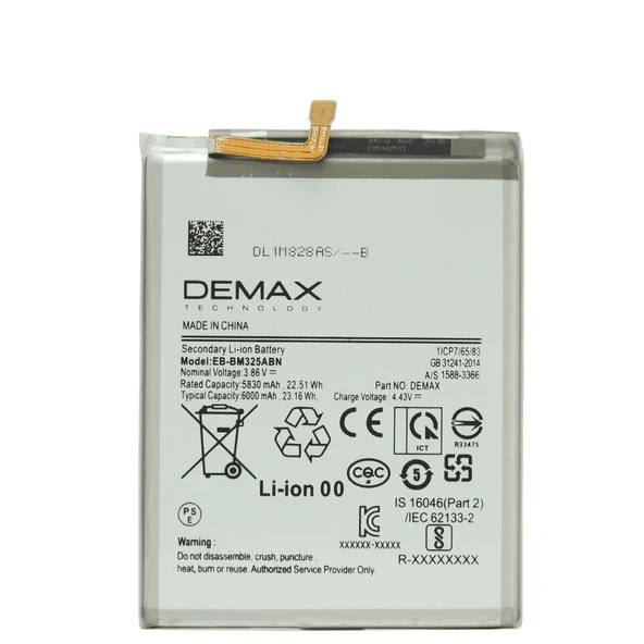 Demax Samsung Galaxy M32 Güçlendirilmiş Batarya EB-BM325ABN ürün görseli 1
