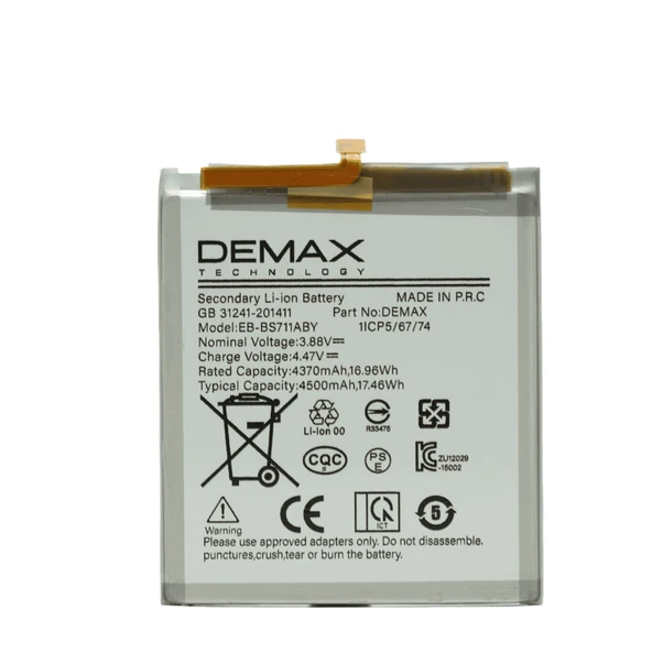 Demax Samsung Galaxy S23 FE Güçlendirilmiş Batarya EB-BS711ABY ürün görseli 1