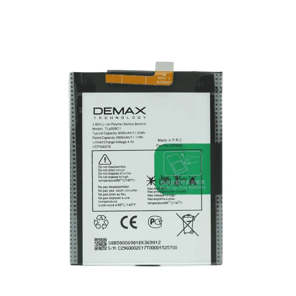 Demax TCL 30 Plus Güçlendirilmiş Batarya TLP029C1 ürün görseli 1