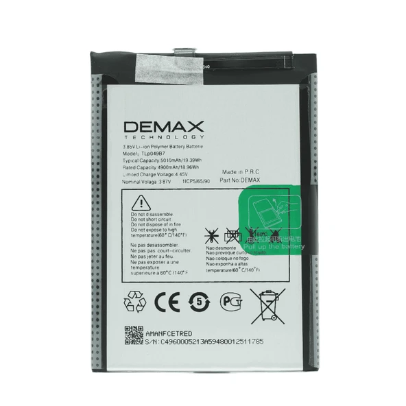 Demax TCL 30 Güçlendirilmiş Batarya TLP049B7 ürün görseli 1