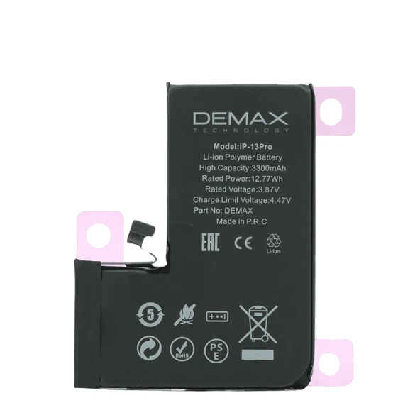 Demax İphone 13 Pro Güçlendirilmiş Yüksek Kapasiteli Batarya 3300 mAh ürün görseli 1
