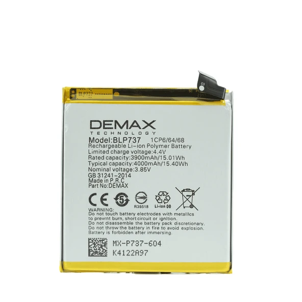 Demax Oppo Reno Z2 Güçlendirilmiş Batarya BLP737 ürün görseli 1