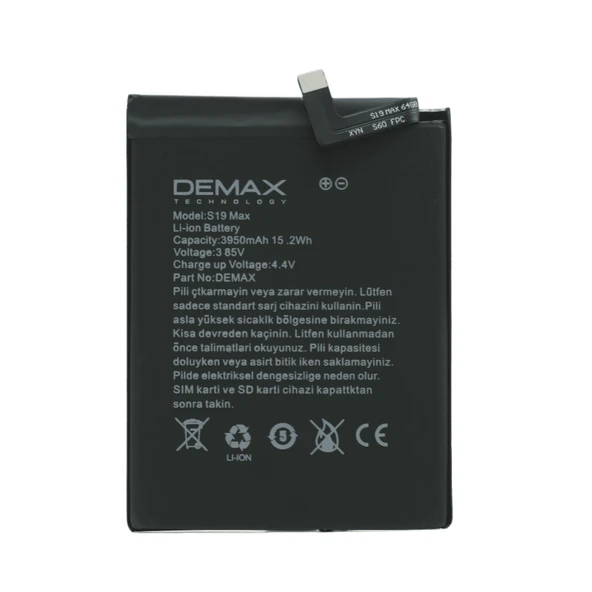 Demax Reeder S19 Max Güçlendirilmiş Batarya S19Max ürün görseli 1