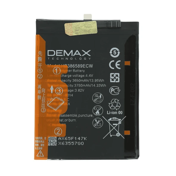 Demax Huawei P10 Plus Güçlendirilmiş Batarya HB386589ECW ürün görseli 1