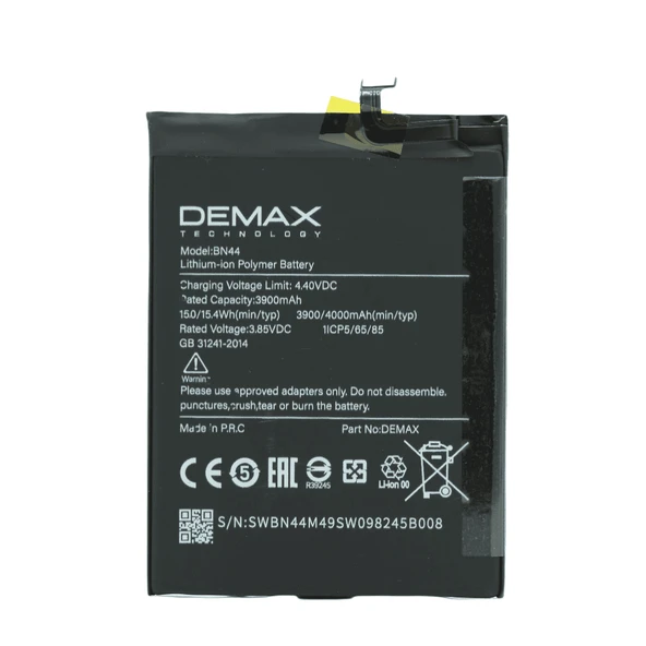 Demax Xiaomi Redmi 5 Plus Güçlendirilmiş Batarya BN44 ürün görseli 1