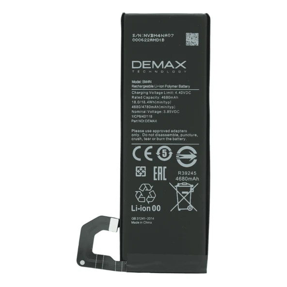 Demax Xiaomi Mi 10 5G Güçlendirilmiş Batarya BM4N ürün görseli 1