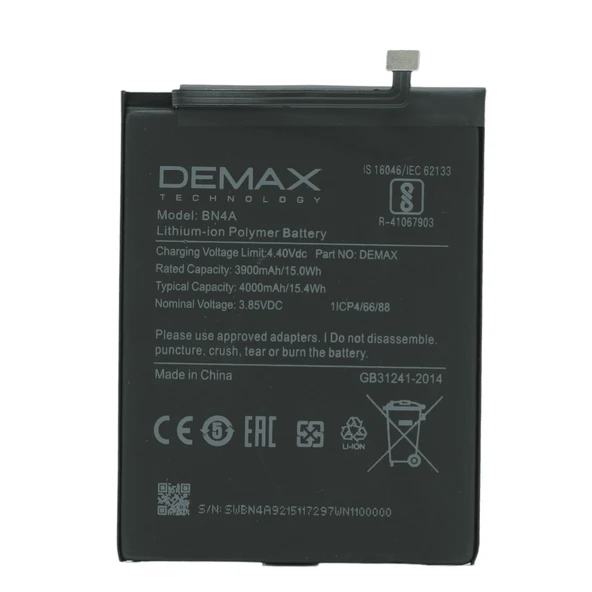 Demax Xiaomi Redmi Note 7 Güçlendirilmiş Batarya BN4A ürün görseli 1