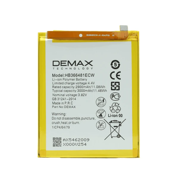 Demax Huawei GT3 Güçlendirilmiş Batarya HB366481ECW ürün görseli 1