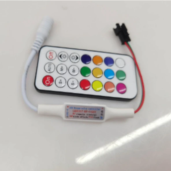 El kumandası SP104E RGB uzaktan kumanda LED ışık Remote controller kontrol 5metre DC 5-24V ürün görseli 1