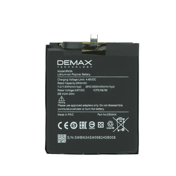 Demax Xiaomi Redmi Note GO Güçlendirilmiş Batarya BN3A ürün görseli 1