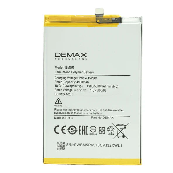 Demax Xiaomi Redmi 12 Güçlendirilmiş Batarya BM5R ürün görseli 1