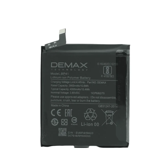 Demax Xiaomi Redmi K20 Güçlendirilmiş Batarya BP41 ürün görseli 1