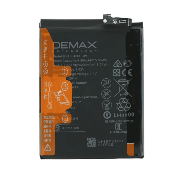 Demax Huawei Mate 20 Pro Güçlendirilmiş Batarya HB486486ECW ürün görseli 1