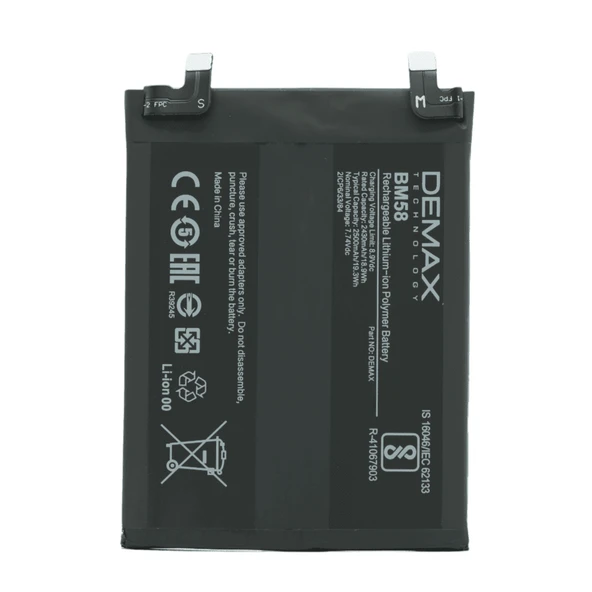 Demax Xiaomi Mi 11T Pro Güçlendirilmiş Batarya BM58 ürün görseli 1