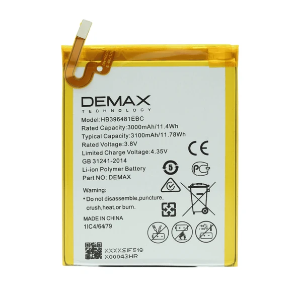 Demax Huawei GR5 Güçlendirilmiş Batarya HB396481EBC ürün görseli 1