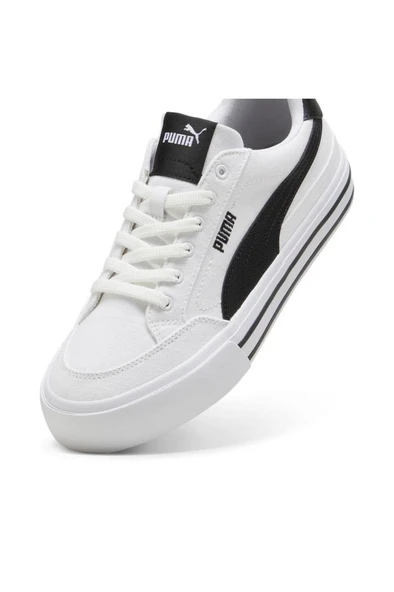 Puma Court Classic Vulc FS 396353 02 Unisex Sneaker Ayakkabı Beyaz Siyah 36-40 ürün görseli 1