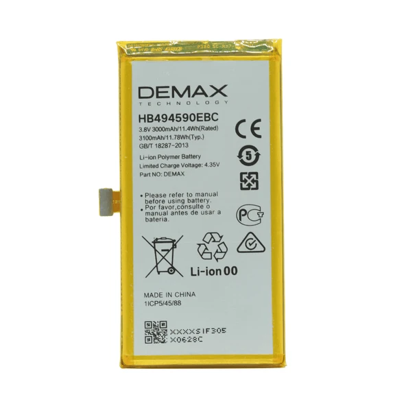 Demax Huawei Honor 7 Güçlendirilmiş Batarya HB494590EBC ürün görseli 1
