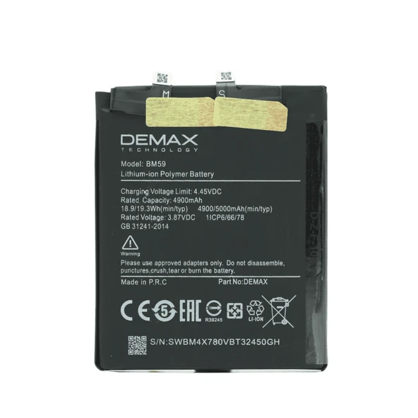 Demax Xiaomi Mi 11T Güçlendirilmiş Batarya BM59 ürün görseli 1
