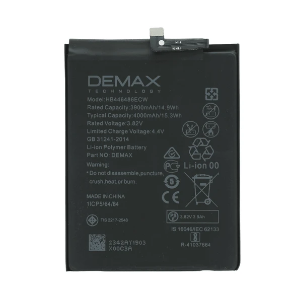 Demax Huawei P Smart Z Güçlendirilmiş Batarya HB446486ECW ürün görseli 1