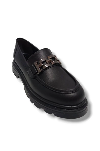 Fancy 801-25 Deri Loafer Tokalı Kadın Ayakkabı ürün görseli 1