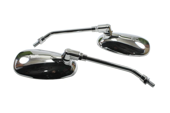 Motosiklet Ayna 1 Takım Nikel Oval 10 mm ürün görseli 1