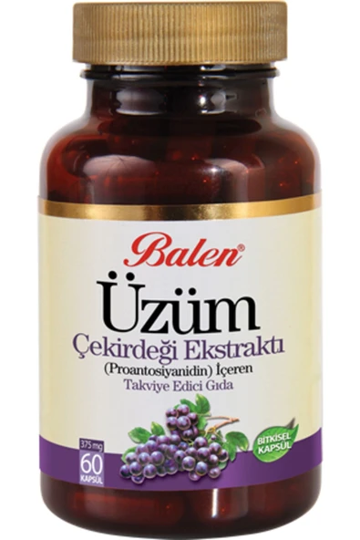 Balen Üzüm Çekirdeği Ekstraktı 375 mg 60 Kapsül ürün görseli 1