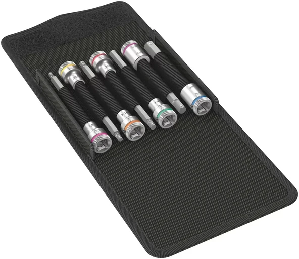 Wera 8740 B HF Emperyal 1 Altıgen Uçlu Zyklop Lokma Bits Seti, 3/8" Soketli, Tutma Fonksiyonlu ürün görseli 1