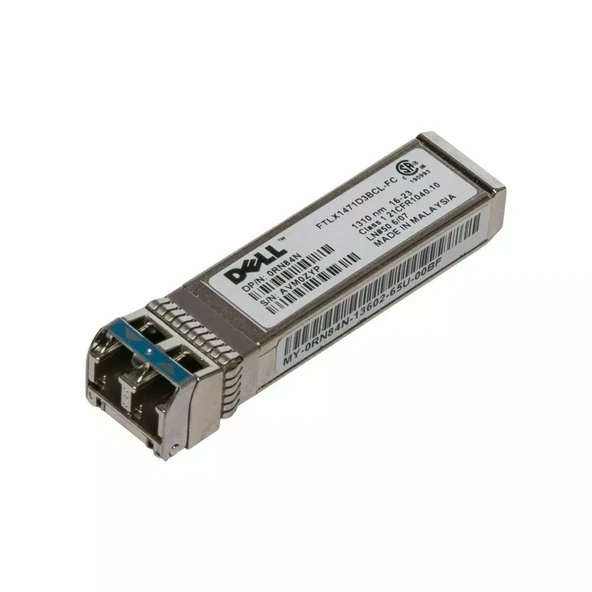 DELL SFP-10G-LR 0RN84N FTLX1471D3BCL-FC 10GE Single mode 10km 1310nm SMF Transceiver module ürün görseli 1
