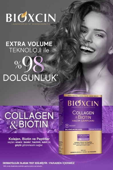 BIOXCIN BİOTİN COLLAGEN ŞAMPUAN 300ML - Resim 6