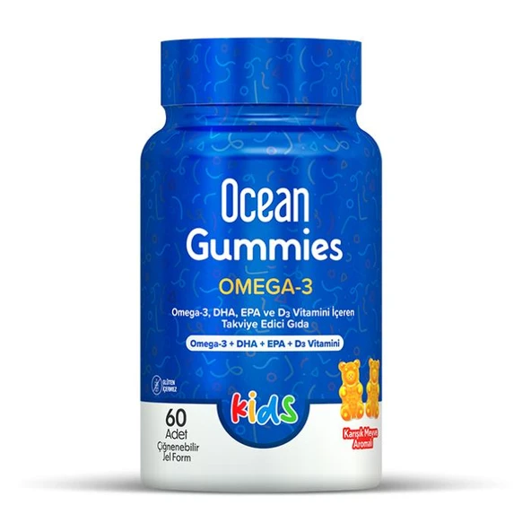 Ocean Gummies Omega 3 Kids 60 Çiğnenebilir Jel Form ürün görseli 1