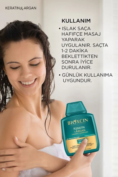 BIOXCIN KERATIN ARGAN ŞAMPUAN 300ML - Resim 5