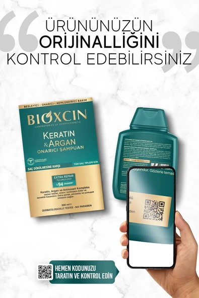 BIOXCIN KERATIN ARGAN ŞAMPUAN 300ML - Resim 3