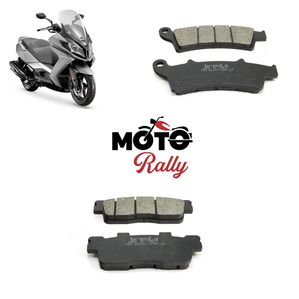 Kymco Downtown 350 Fren Balata Takımı Ön Ve Arka ürün görseli 1