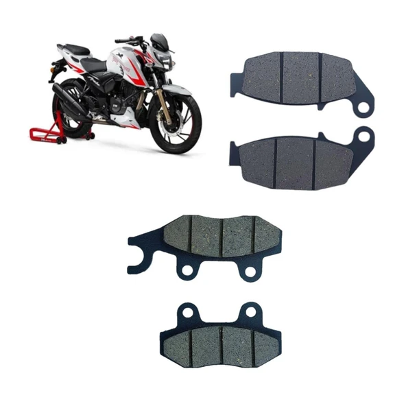 Tvs Apache Rtr 200 Fren Balata Takımı Ön Ve Arka ürün görseli 1