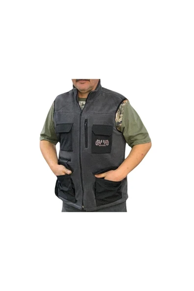 Davang Çok Cepli Yelek Gri ürün görseli 1