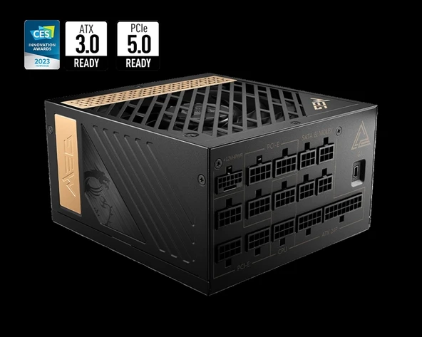 MSI MEG AI1300P PCIE5 1300W 80+ PLATINUM PSU ürün görseli 1