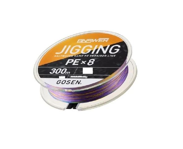 Gosen Jigging Answer Pe 2.0 Jig Ve Tai Rubber İpi 300Mt Multicolor ürün görseli 1