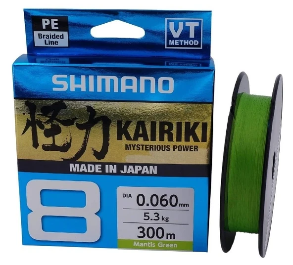 İp Misine Shimano Kairiki Mantis Green (Yeşil) 0,06Mm 300Mt 8Kat ürün görseli 1