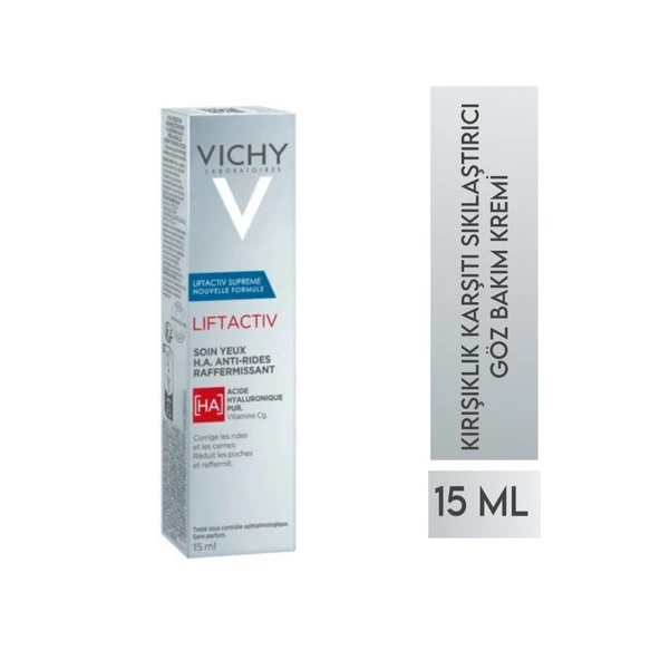 Vichy Liftactiv H.A Kırışıklık Karşıtı Sıkılaştırıcı Göz Bakım Kremi 15 Ml - SKT:10/2027 ürün görseli 1