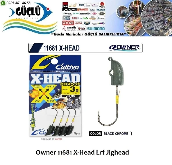 Lrf Jighead Owner 11681 X-Head Lrf Jighead 2Gr ürün görseli 1