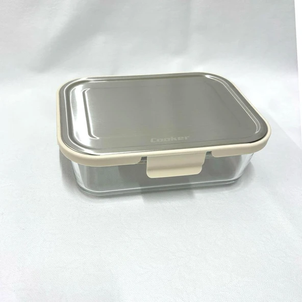 Cooker CKR3489 Cam Saklama Kabı 1500 ml Krem ürün görseli 1
