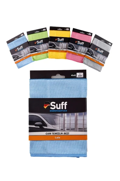 Suff Lale Cam-Ayna Mikrofiber Temizlik Bezi (40x40) ürün görseli 1