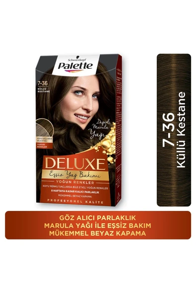PALETTE DELUXE KİT SAÇ BOYASI-7-36 KÜLLÜ KESTANE ürün görseli 1
