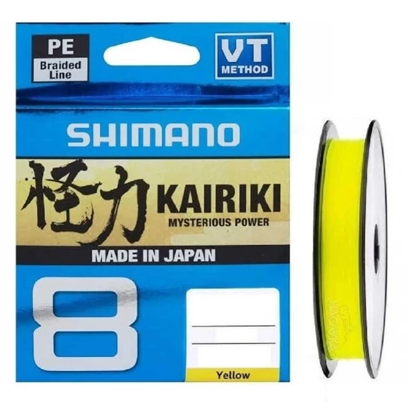 Shimano Kairiki Yellow (Sarı) 0,20Mm 150Mt 8Kat İp Misine ürün görseli 1