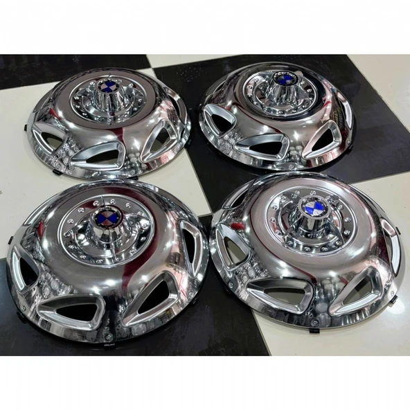 TRANSİT TEK TEKER -JUMBO-SPRİNTER-GRAFTER 16'' İNÇ KROM JANT KAPAĞI 4 ADET 4 KOLLU M.F. ürün görseli 1