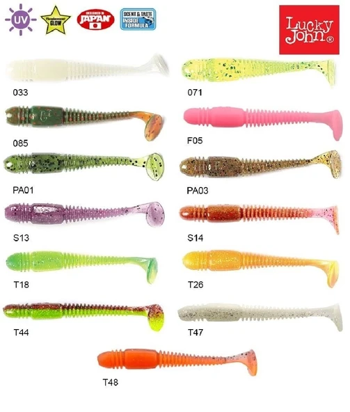 Silikon Yem Luckyjohn Tioga 2.9’’ 7.4Cm 7’Li Pk Renk:S13 ürün görseli 1