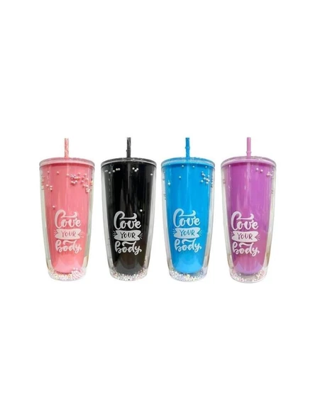 PM-3002 BUBBLE BALLS PIPETLI BARDAK MATARA 750 ML ürün görseli 1