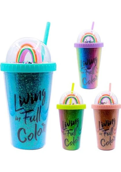 PM-3010 MILKSHAKE PIPETLI BARDAK MATARA 450 ML ürün görseli 1